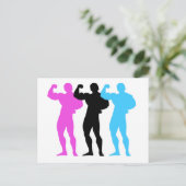 Postkarte für Body Builders (Stehend Vorderseite)