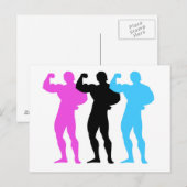 Postkarte für Body Builders (Vorne/Hinten)