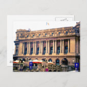 Postkarte für Bukarest-Gebäude (Vorne/Hinten)