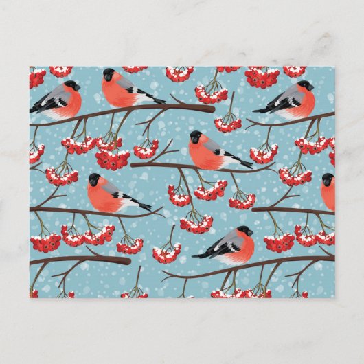 Postkarte für Bullfinch und Rowan (Vorderseite)
