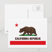 Postkarte für California (Vorne/Hinten)