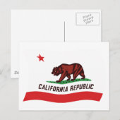 Postkarte für California (Vorne/Hinten)