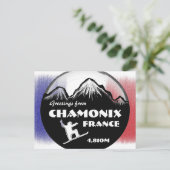 Postkarte für Chamonix Frankreich (Stehend Vorderseite)
