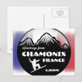 Postkarte für Chamonix Frankreich (Vorne/Hinten)