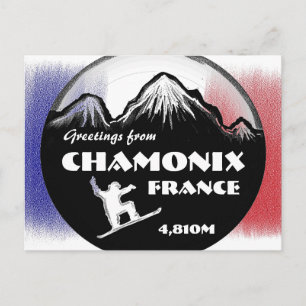 Postkarte für Chamonix Frankreich