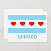 Postkarte für Chicago Heart (Vorne/Hinten)