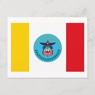 Postkarte für Columbus Ohio-Flagge