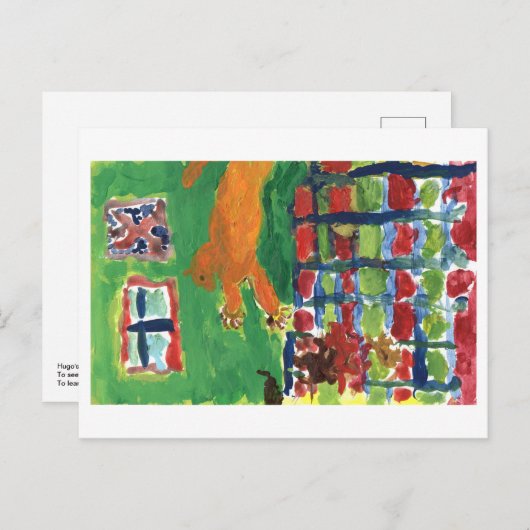 Postkarte für Crazy Cate (Vorne/Hinten)