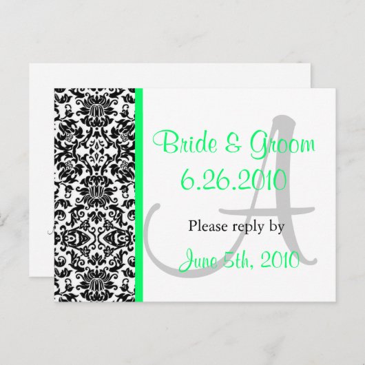 Postkarte für Damaskasreaktion (Vorne/Hinten)