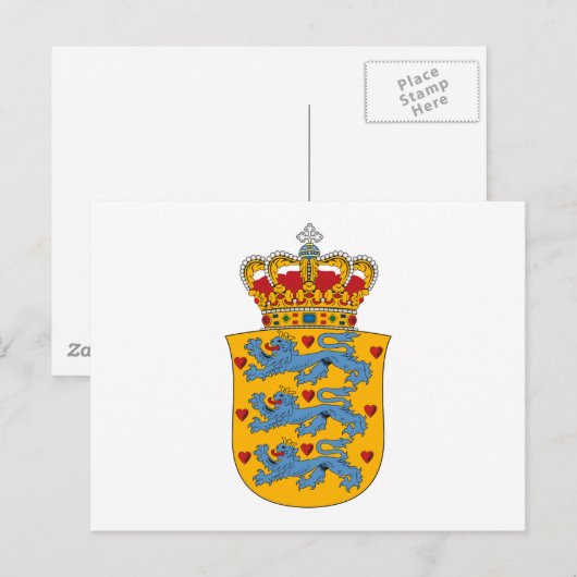 Postkarte für Dänemark (Vorne/Hinten)