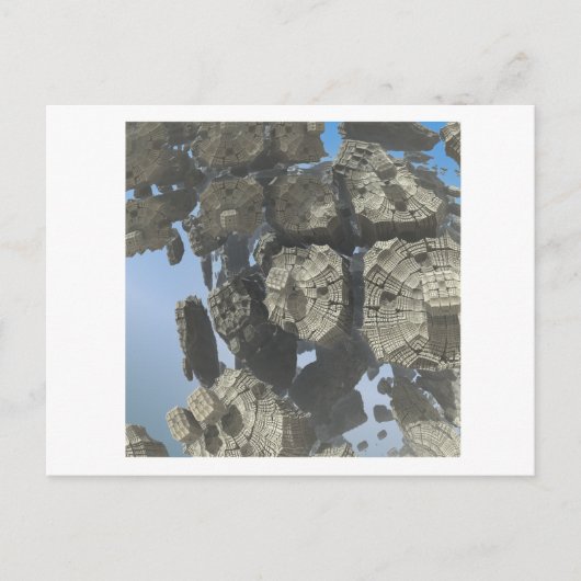 Postkarte für das 3D-Fraktal (Vorderseite)