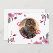 Postkarte für das benutzerdefinierte Foto mit Name (Vorne/Hinten)