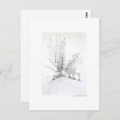 Postkarte für das Bleistift Hannover Landschaft (Vorne/Hinten)