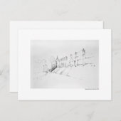 Postkarte für das Bleistift Hannover Landschaft (Vorne/Hinten)