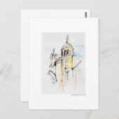 Postkarte für das Bleistift Hannover Landschaft (Vorne/Hinten)