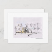 Postkarte für das Bleistift Hannover Landschaft (Vorne/Hinten)