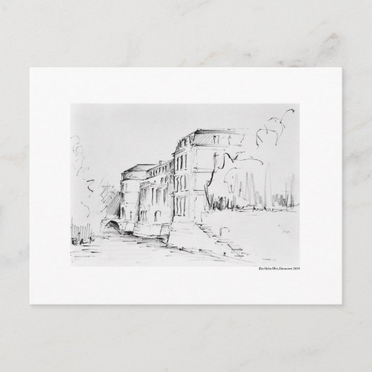 Postkarte für das Bleistift Hannover Landschaft (Vorderseite)