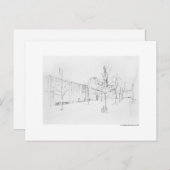 Postkarte für das Bleistift Hannover Landschaft (Vorne/Hinten)