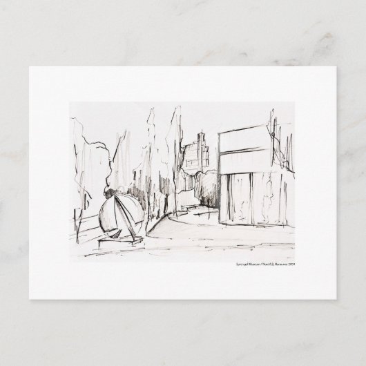 Postkarte für das Bleistift Hannover Landschaft (Vorderseite)