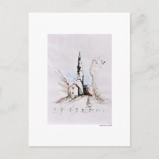 Postkarte für das Bleistift Hannover Landschaft (Vorderseite)