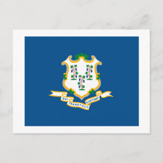 Postkarte für das Connecticut-Flag