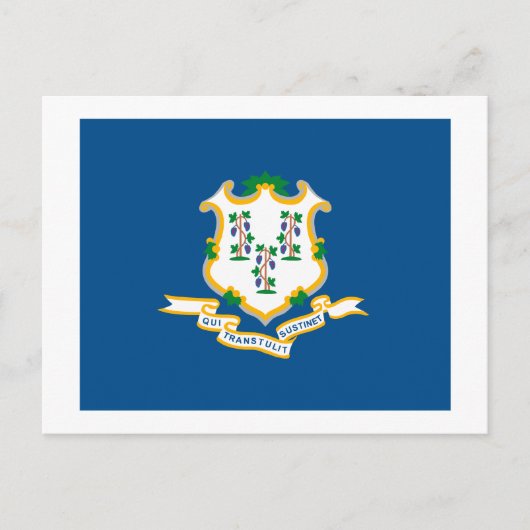 Postkarte für das Connecticut-Flag (Vorderseite)