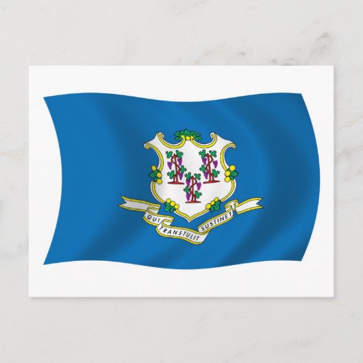 Postkarte für das Connecticut-Flag (Vorderseite)