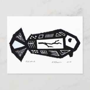 Postkarte für das Design der Fische