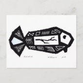 Postkarte für das Design der Fische (Vorderseite)