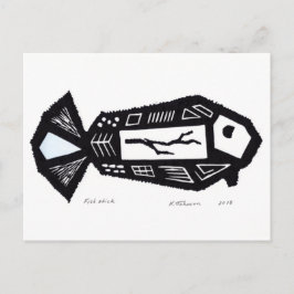 Postkarte für das Design der Fische