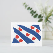 Postkarte für das Frisianische Flag (Stehend Vorderseite)