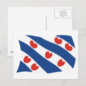 Postkarte für das Frisianische Flag (Vorne/Hinten)
