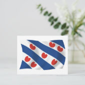 Postkarte für das Frisianische Flag (Stehend Vorderseite)