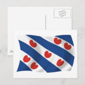 Postkarte für das Frisianische Flag (Vorne/Hinten)