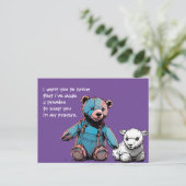 Postkarte für das Gebet (Stehend Vorderseite)