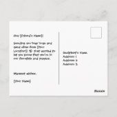 Postkarte für das Gebet (Rückseite)