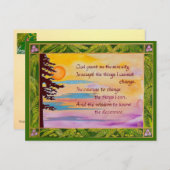 Postkarte für das Gebetsfest/Kundenkarte (Vorne/Hinten)