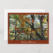 Postkarte für das Herbst-Foto (Vorne/Hinten)