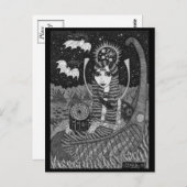 Postkarte für das Herbstboot (Vorne/Hinten)