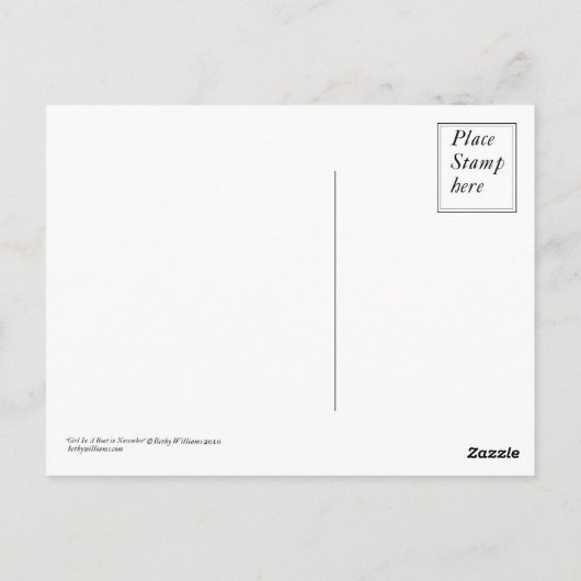 Postkarte für das Herbstboot (Rückseite)