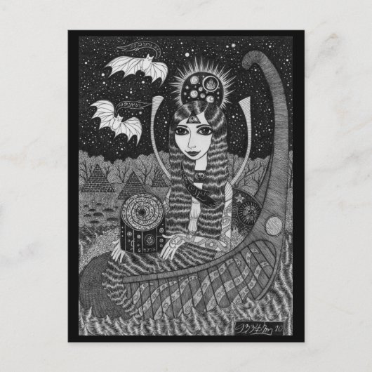 Postkarte für das Herbstboot (Vorderseite)