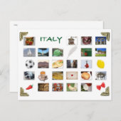 Postkarte für das italienische Symbol (Vorne/Hinten)