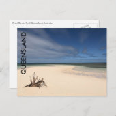 Postkarte für das Leben am Strand (Vorne/Hinten)