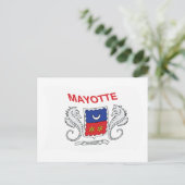 Postkarte für das Mayotte-Flag (Stehend Vorderseite)