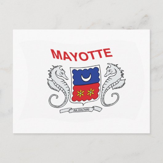 Postkarte für das Mayotte-Flag (Vorderseite)