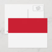Postkarte für das Monaco-Flag (Vorne/Hinten)