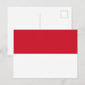 Postkarte für das Monaco-Flag (Vorne/Hinten)