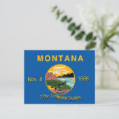 Postkarte für das Montana-Flag (Stehend Vorderseite)