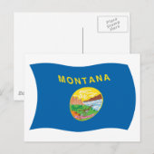 Postkarte für das Montana-Flag (Vorne/Hinten)