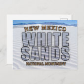 Postkarte für das Nationaldenkmal "Weißer Sand" (Vorne/Hinten)